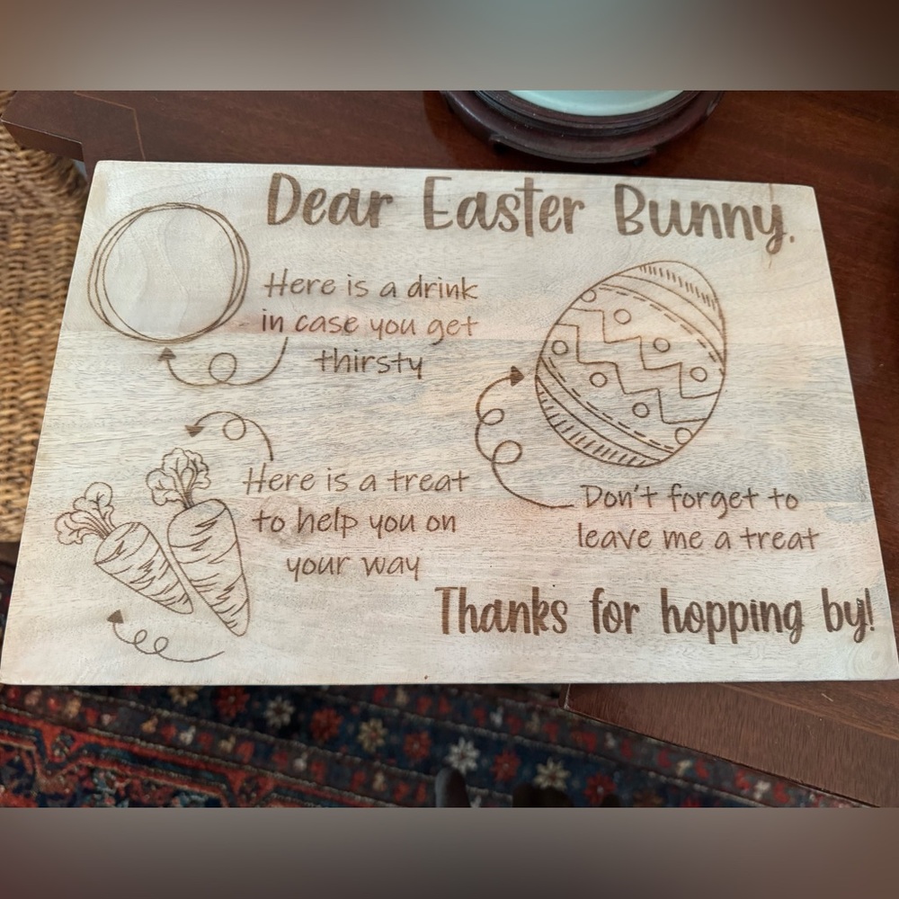 🐰Easter Bunny Wooden Tray🐰